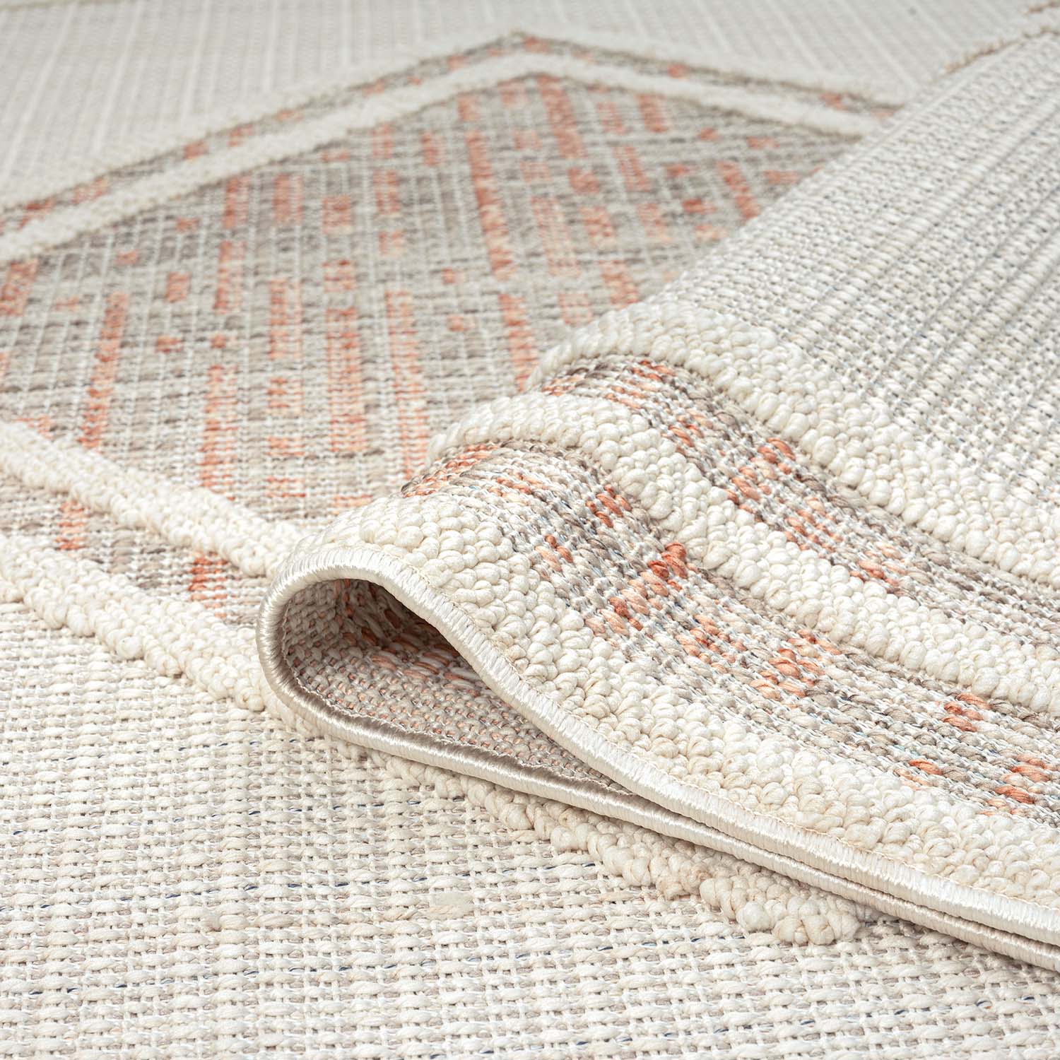 Tapis Sisal Bouclé à relief OSAL - Terra et Ecru – STUDIO DECO