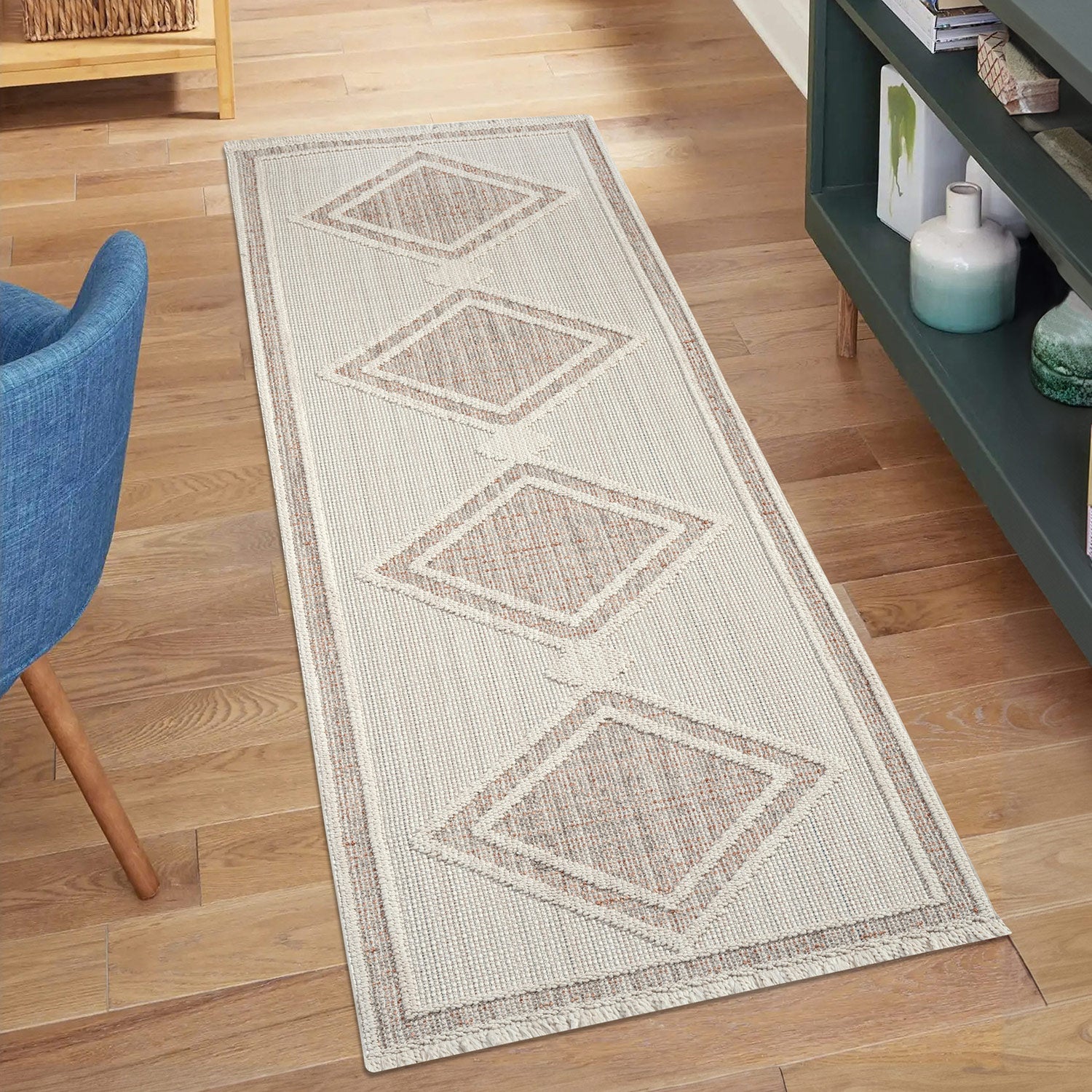 Tapis Sisal Bouclé à relief OSAL - Terra et Ecru – STUDIO DECO
