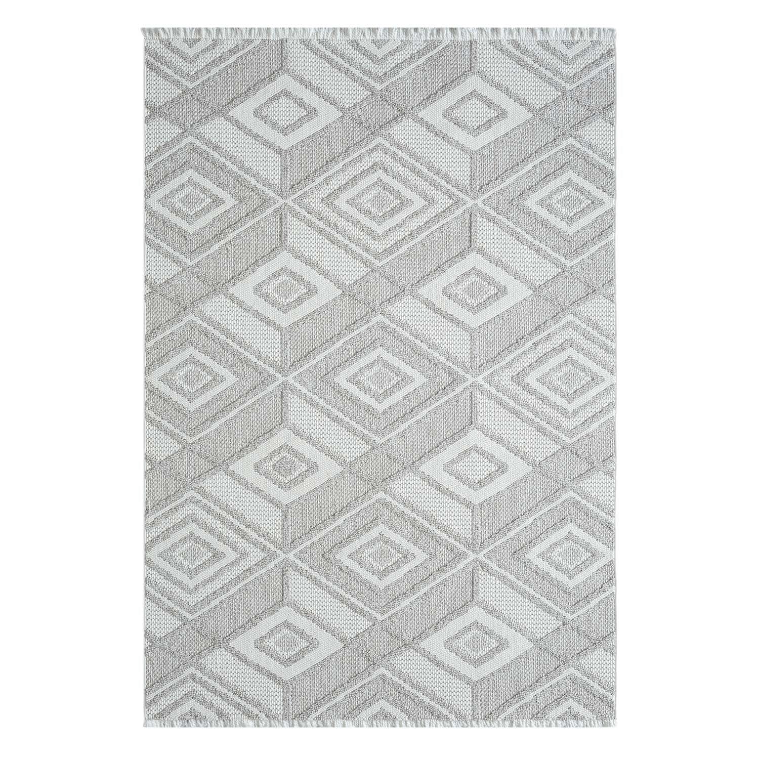 Tapis Sisal Bouclé à relief CUBE - Gris – STUDIO DECO