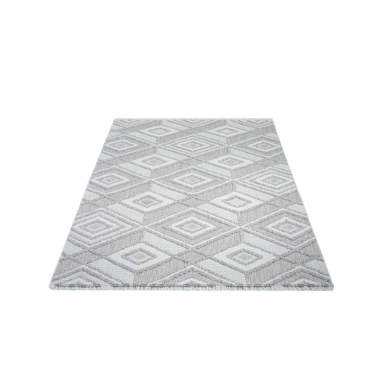 Tapis Sisal Bouclé à relief - CUBE Beige et Ecru – STUDIO DECO