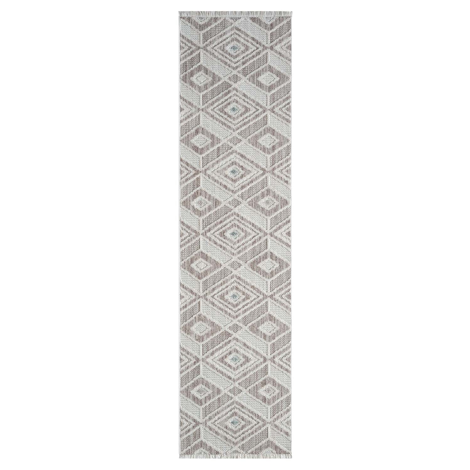 Tapis Sisal Bouclé à relief CUBE - Beige et Vert – STUDIO DECO