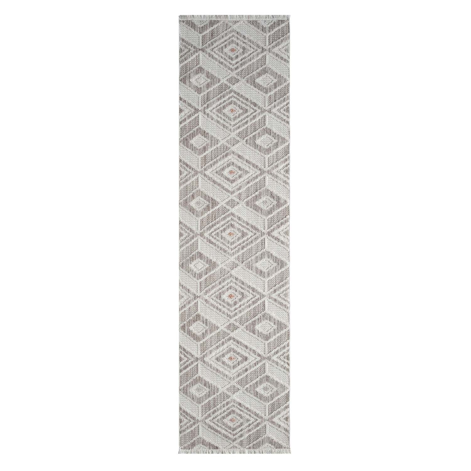 Tapis Sisal Bouclé à relief CUBE - Beige et Terra – STUDIO DECO