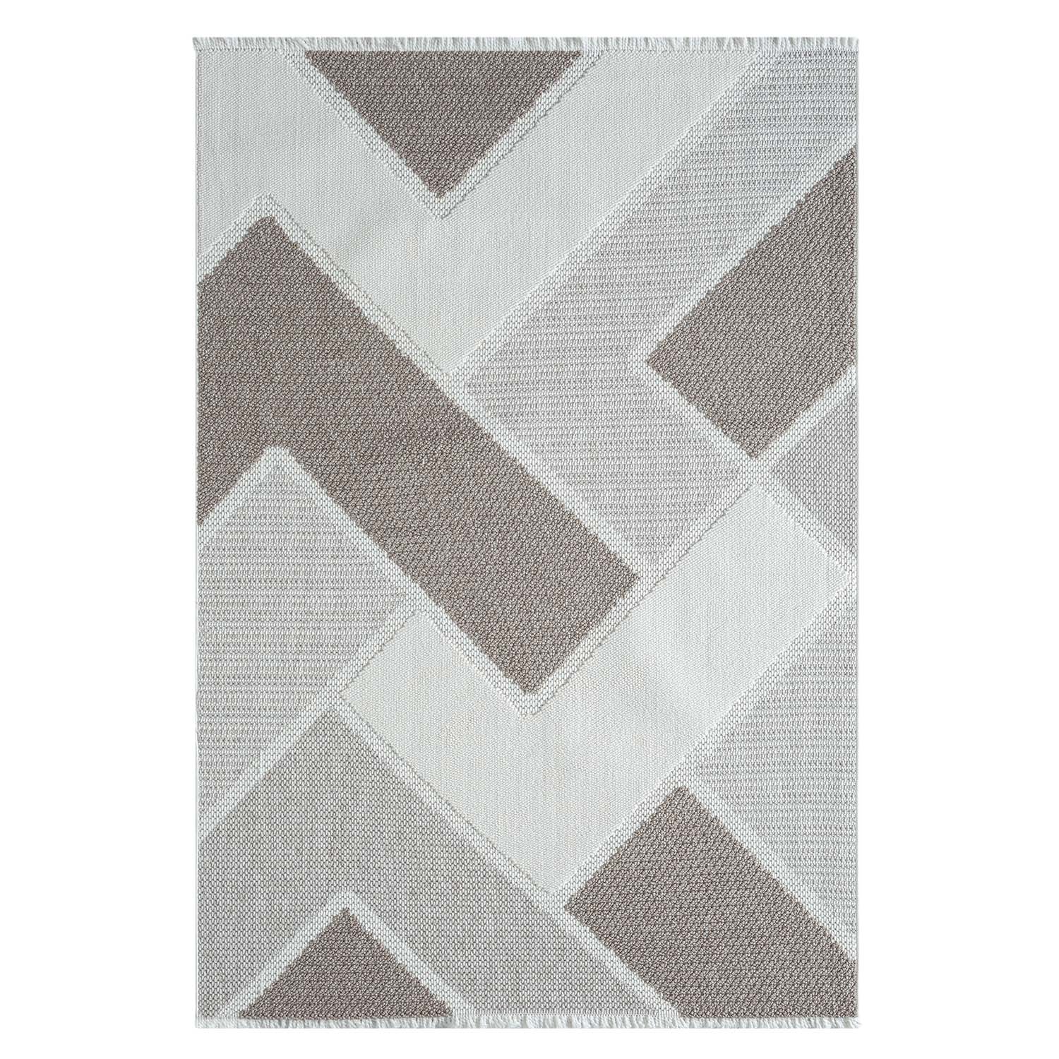 Tapis Sisal Bouclé à relief VIKY - Beige et Marron – STUDIO DECO
