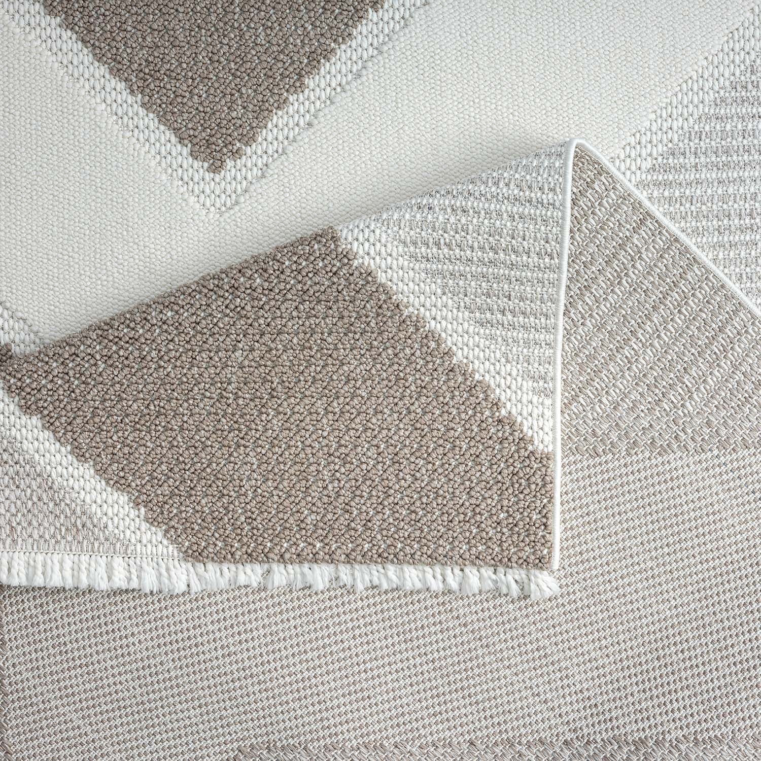 Tapis Sisal Bouclé à relief VIKY - Beige et Marron – STUDIO DECO