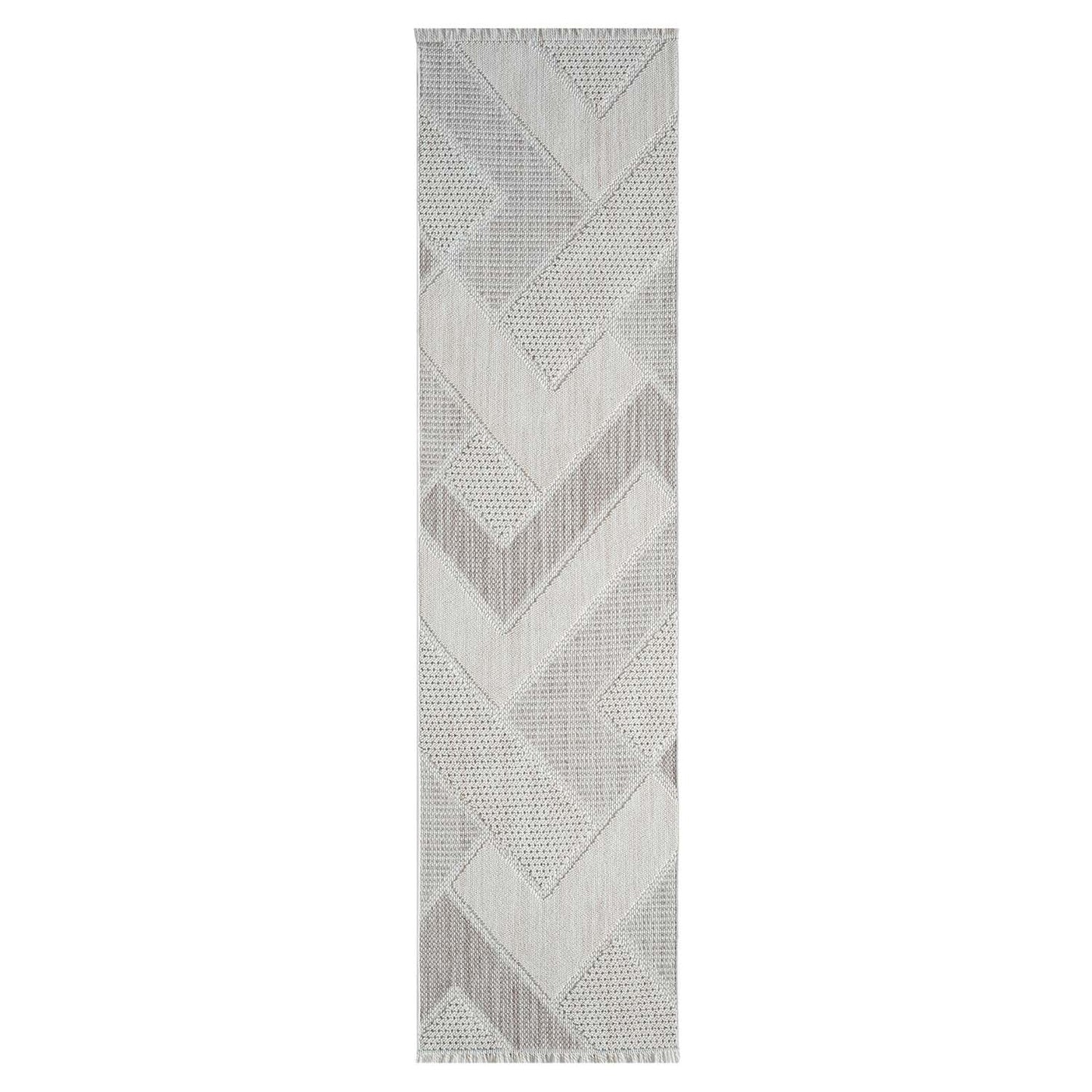 Tapis Sisal Bouclé à relief VIKY - Beige et Vert