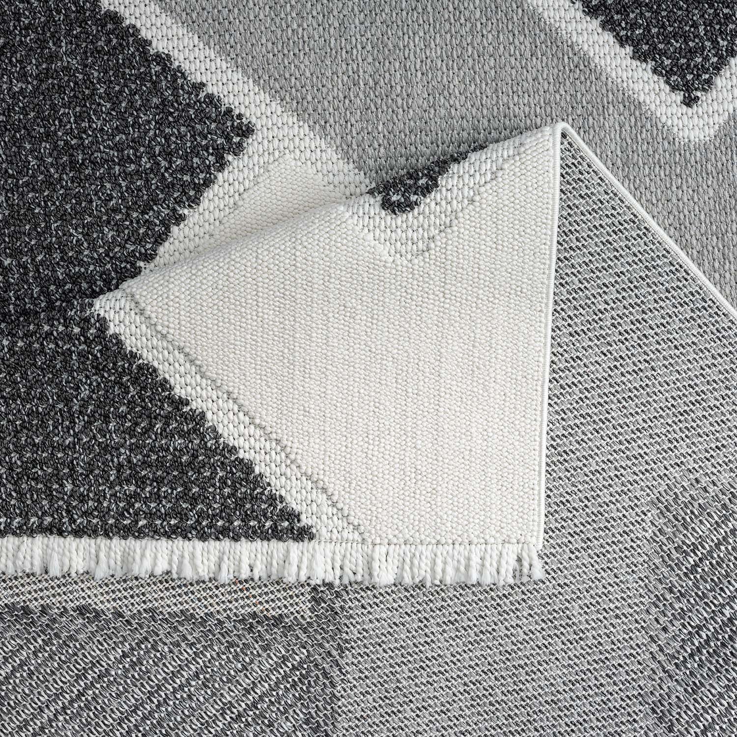 Tapis Sisal Bouclé à relief VIKY - Gris et Noir – STUDIO DECO