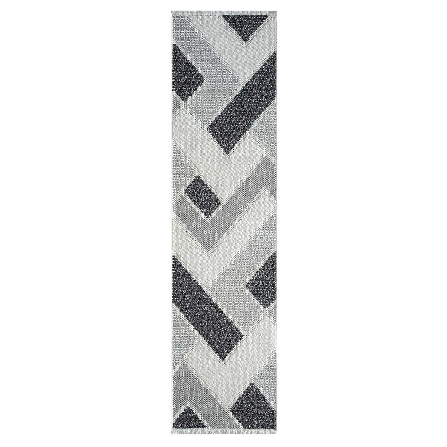 Tapis Sisal Bouclé à relief VIKY - Gris et Noir – STUDIO DECO