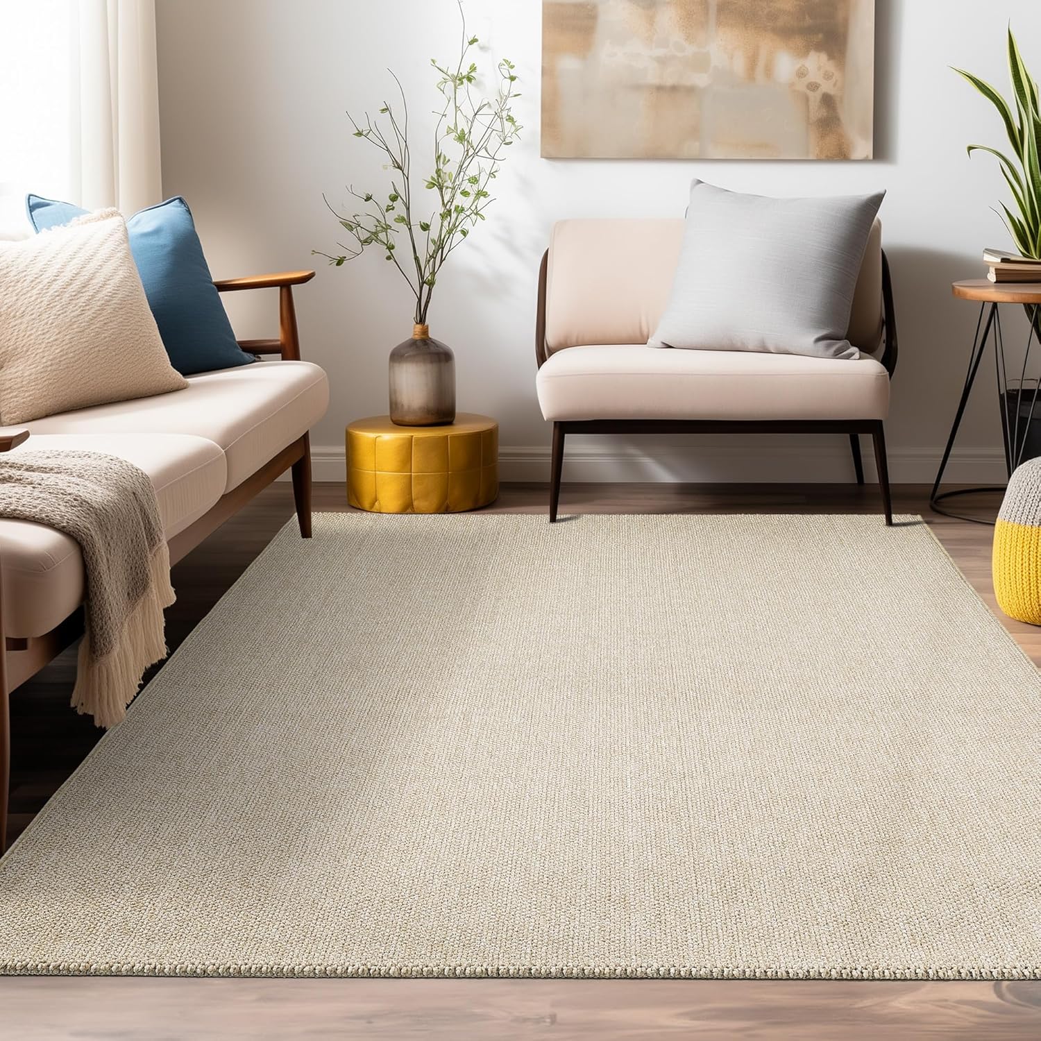 Tapis Naturel aspect jute - Beige – STUDIO DECO