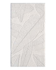 Tapis de couloir à motifs en relief - LEAF Crème – STUDIO DECO