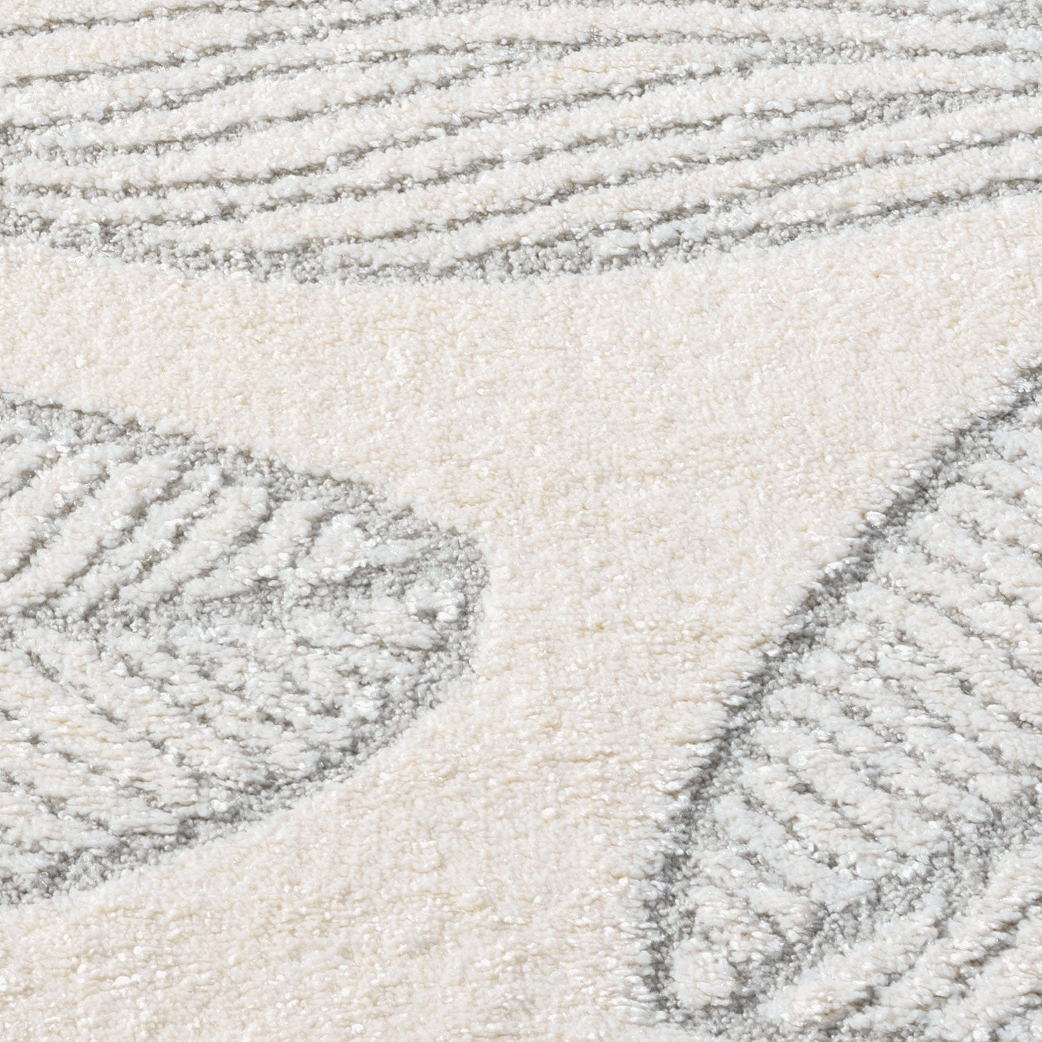 Tapis à motifs en relief - LEAF Gris – STUDIO DECO