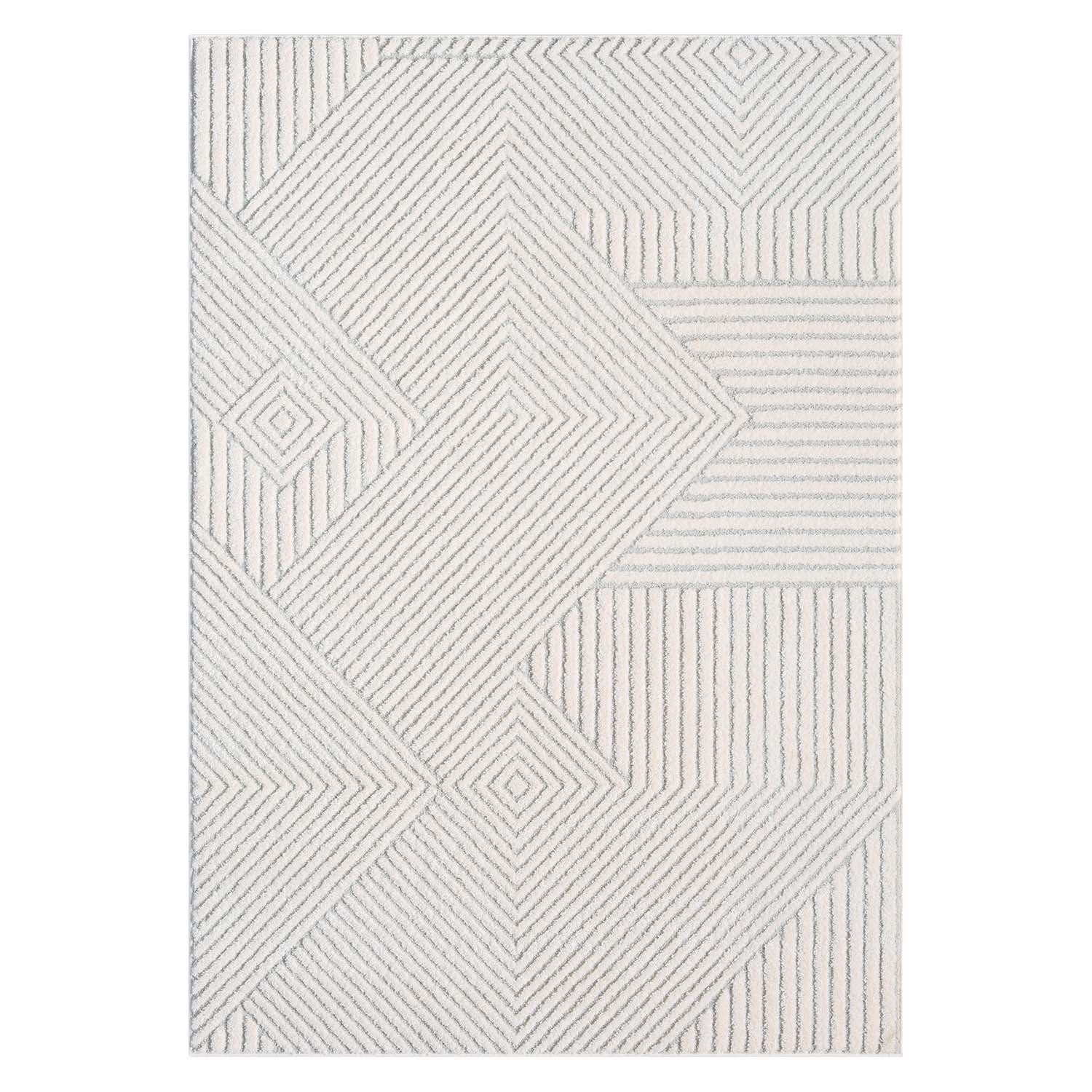 Tapis à motifs en relief - EMY Gris – STUDIO DECO