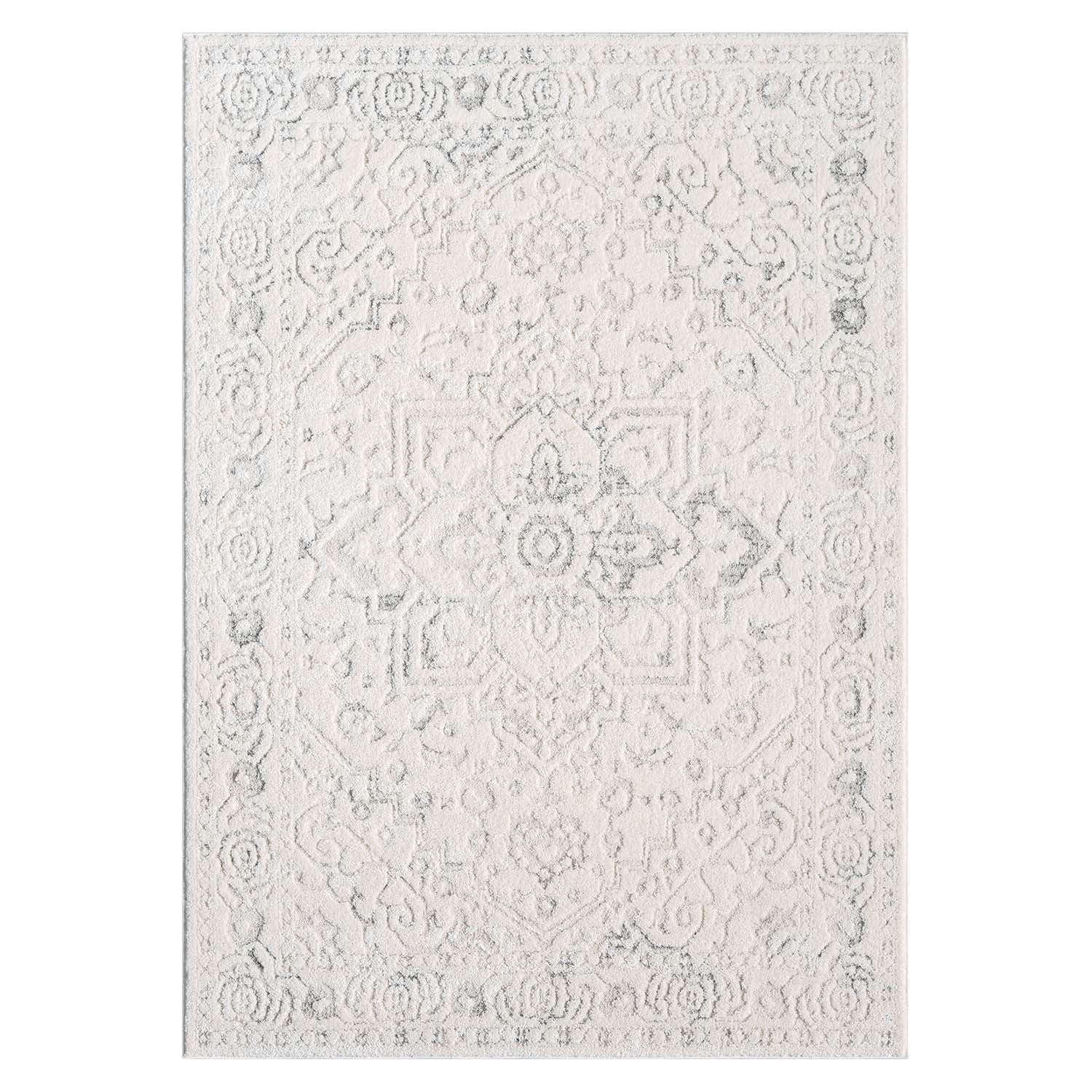 Tapis à motifs en relief - SORA Crème – STUDIO DECO