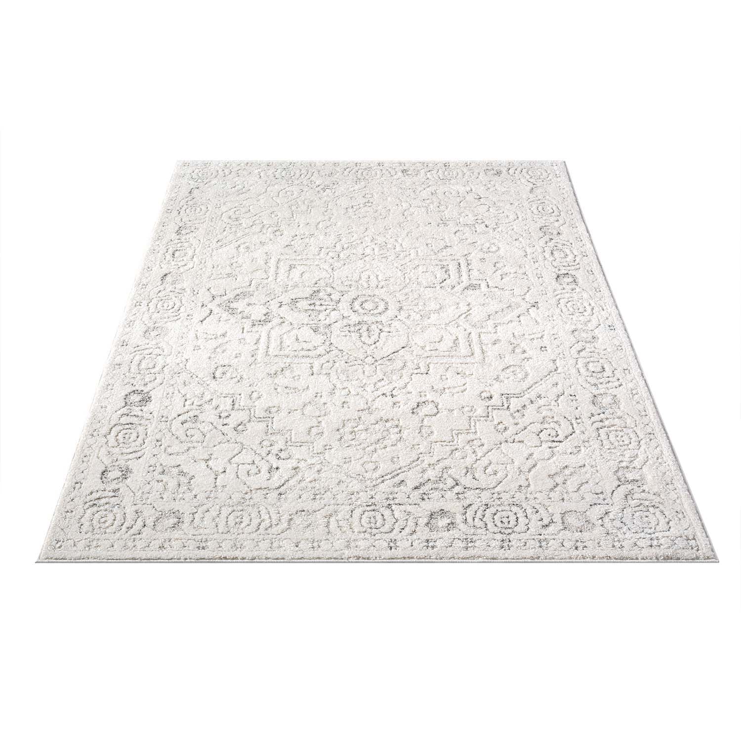 Tapis à motifs en relief - SORA Crème – STUDIO DECO