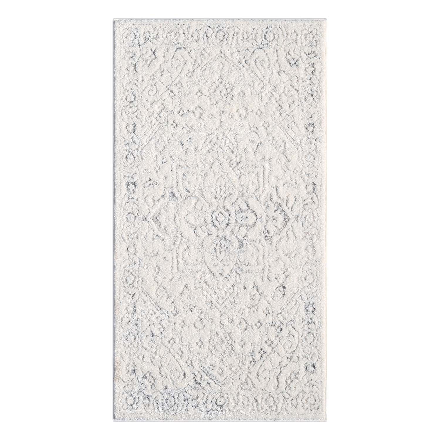 Tapis de couloir à motifs en relief - SORA Crème – STUDIO DECO