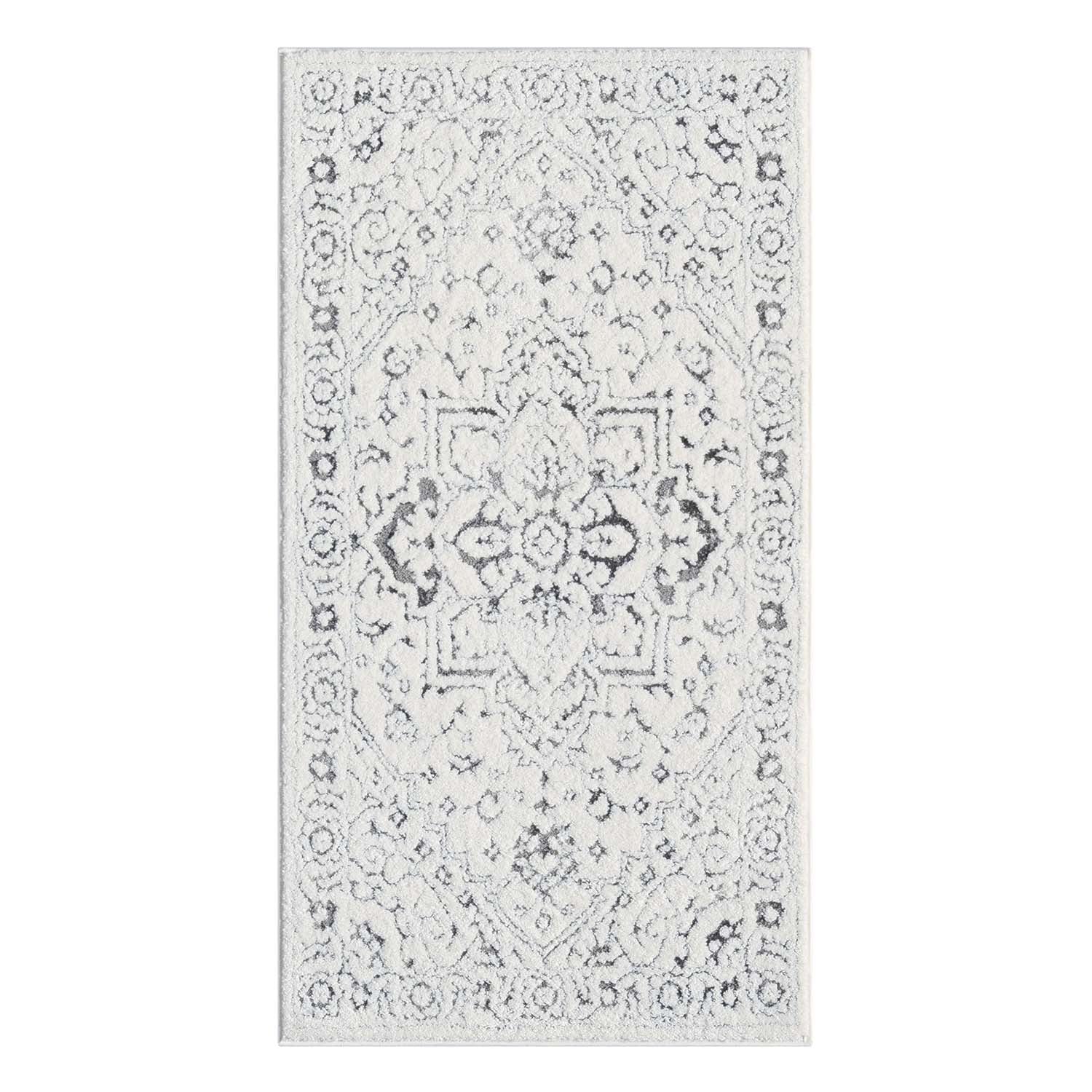 Tapis de couloir à motifs en relief - SORA Gris – STUDIO DECO