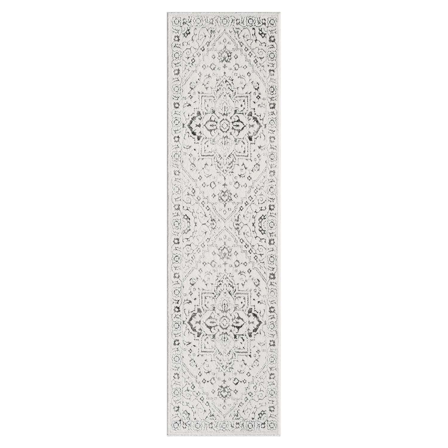 Tapis de couloir à motifs en relief - SORA Gris – STUDIO DECO
