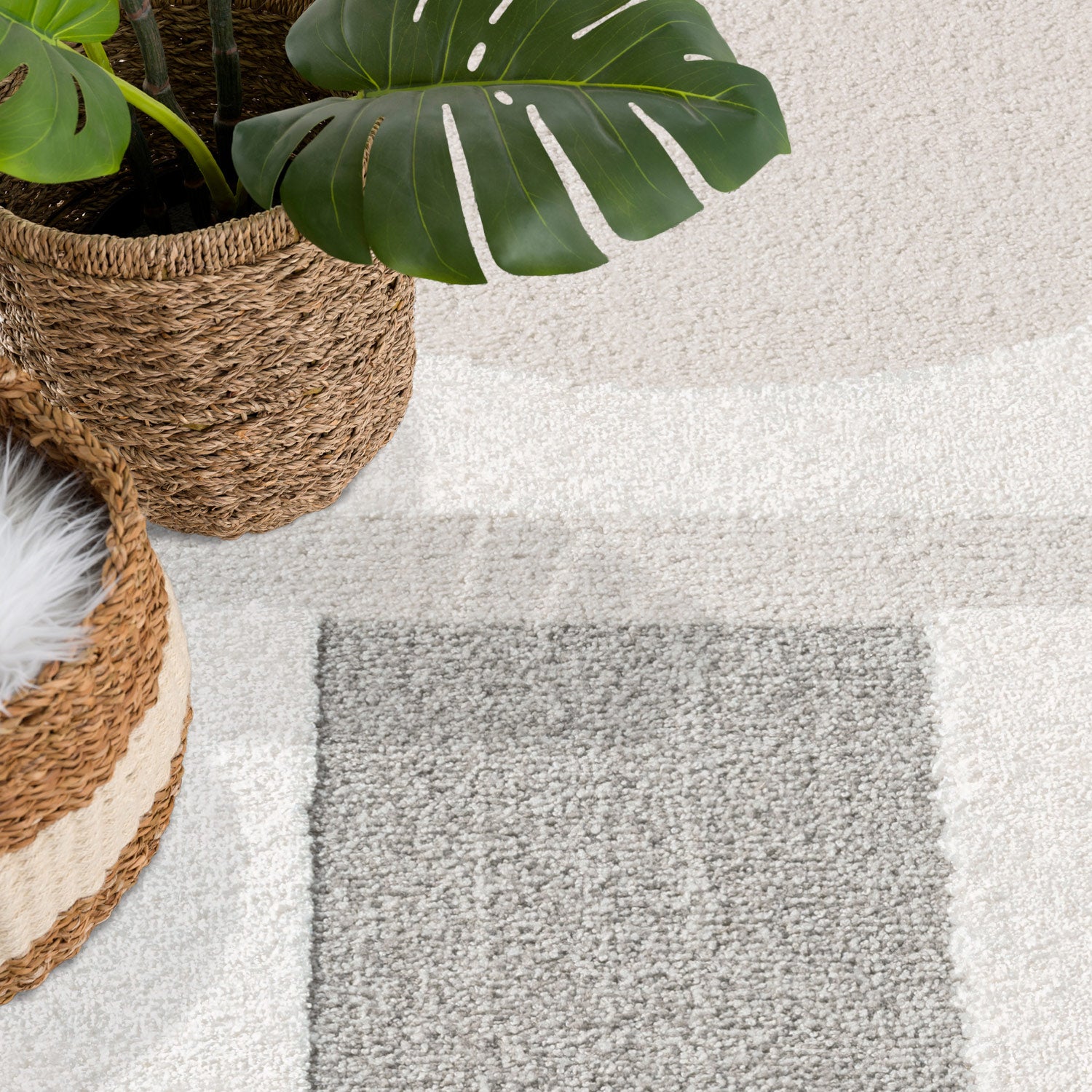 Tapis à motifs 3D en relief - JAPAN Gris – STUDIO DECO