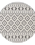 Tapis Rond à motifs en relief - NALA Gris – STUDIO DECO