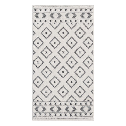 Tapis NALA à motifs relief Berbère - Crème et Gris