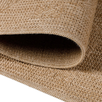 Tapis aspect jute Naturelle Beige