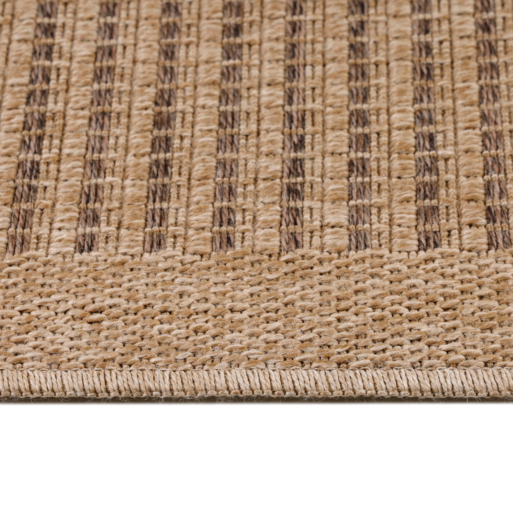Tapis Naturel aspect jute Beige et Noir – STUDIO DECO