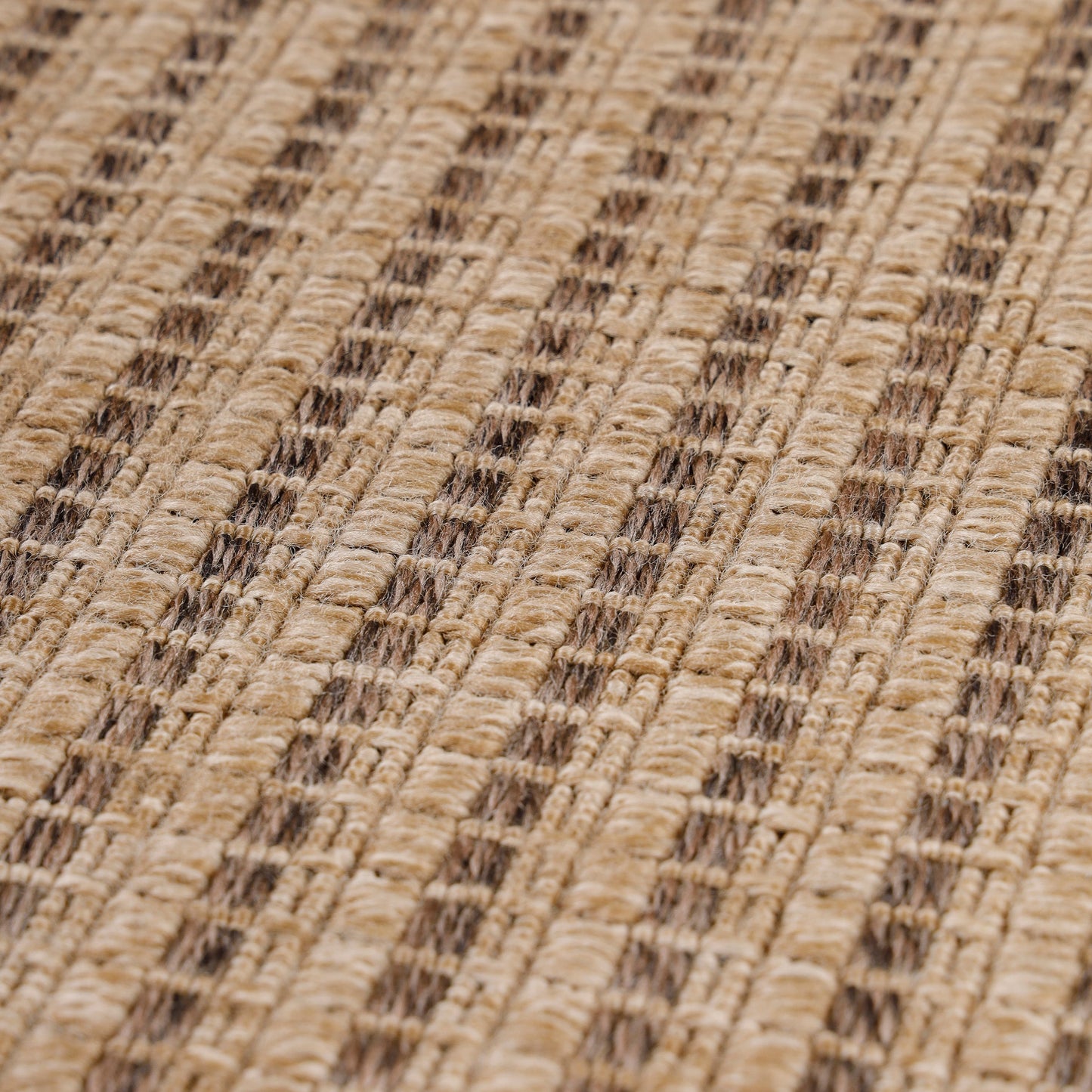 Tapis Naturel aspect jute Beige et Noir