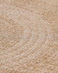 Tapis rond Naturel aspect jute Beige Crème – STUDIO DECO