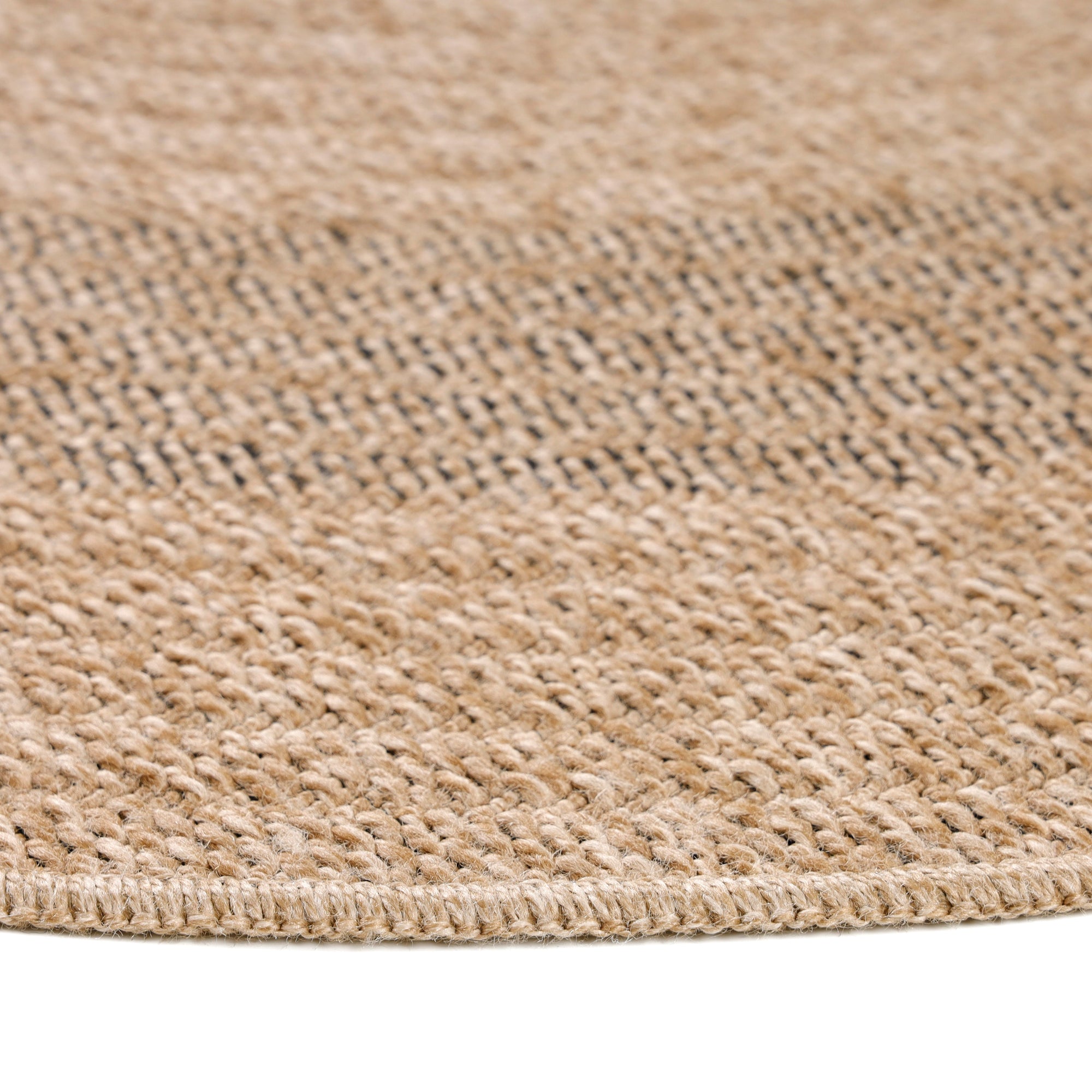 Tapis rond Naturel aspect jute Beige Gris – STUDIO DECO