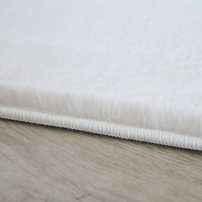 Tapis fausse Fourrure toucher doux - Crème