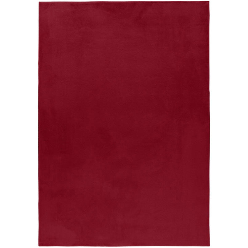 Tapis fausse Fourrure toucher doux - Rouge