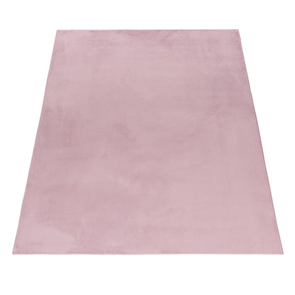 Tapis fausse Fourrure toucher doux - Rose