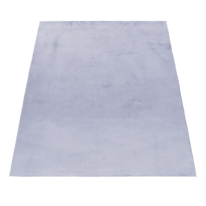 Tapis fausse Fourrure toucher doux - Gris Clair