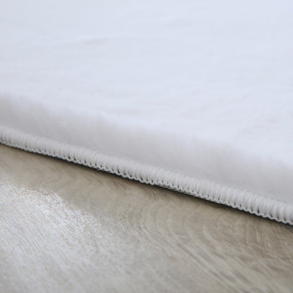 Tapis fausse Fourrure toucher doux - Blanc