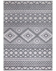 Tapis Intérieur/Extérieur à motif relief vintage Anthracite – STUDIO DECO