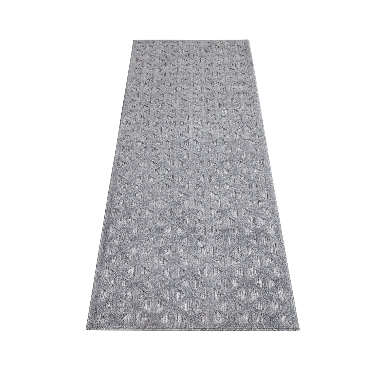 Tapis Intérieur/Extérieur à motif relief 3D Anthracite – STUDIO DECO