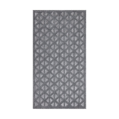 Tapis Intérieur/Extérieur à motif relief 3D Anthracite