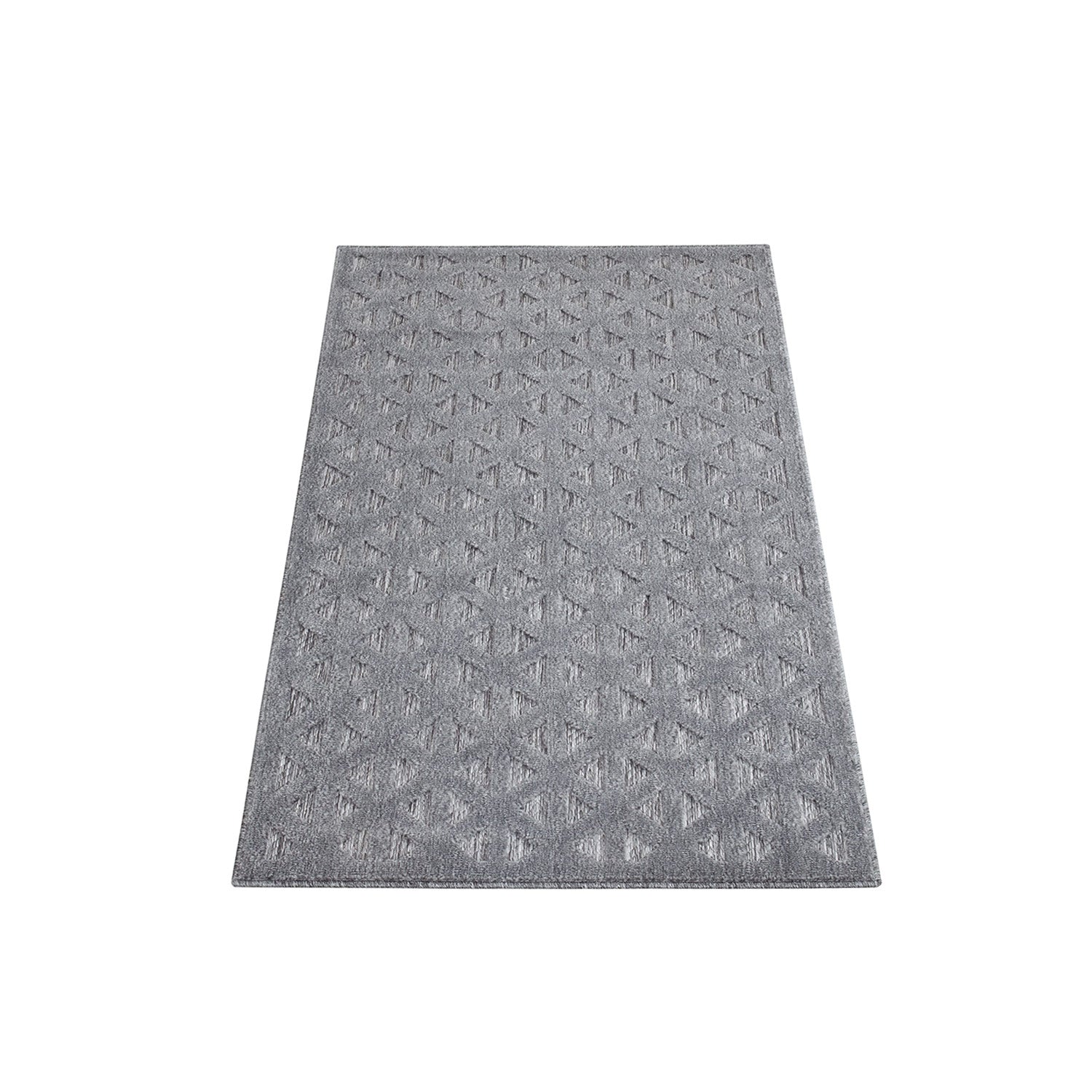Tapis Intérieur/Extérieur à motif relief 3D Anthracite – STUDIO DECO