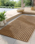 Tapis Aspect jute à motifs arcs – STUDIO DECO