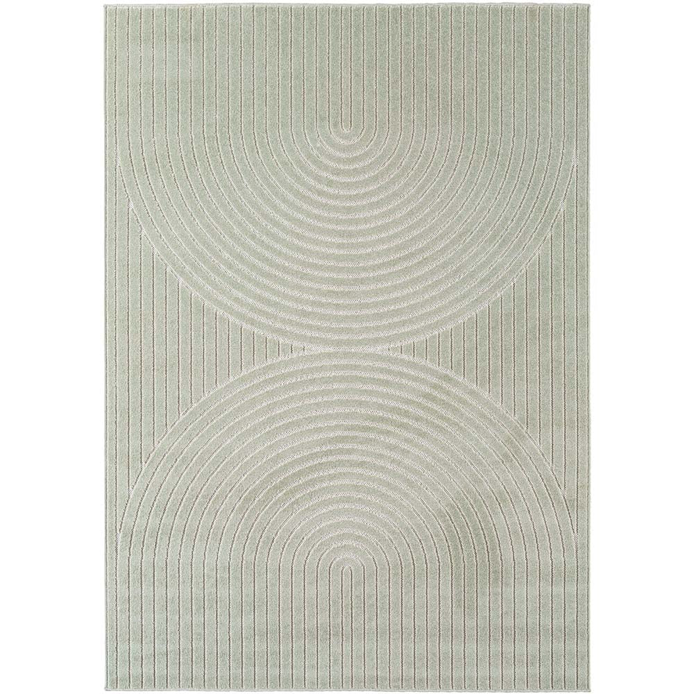 Tapis poils courts à relief PAOLA Vert
