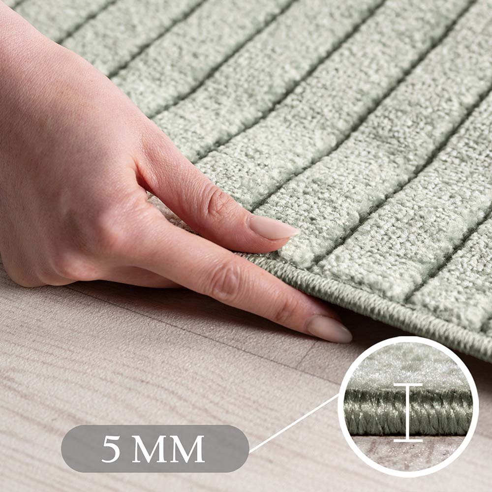 Tapis poils courts à relief PAOLA Vert