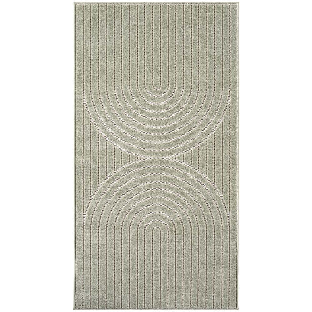 Tapis poils courts à relief PAOLA Vert