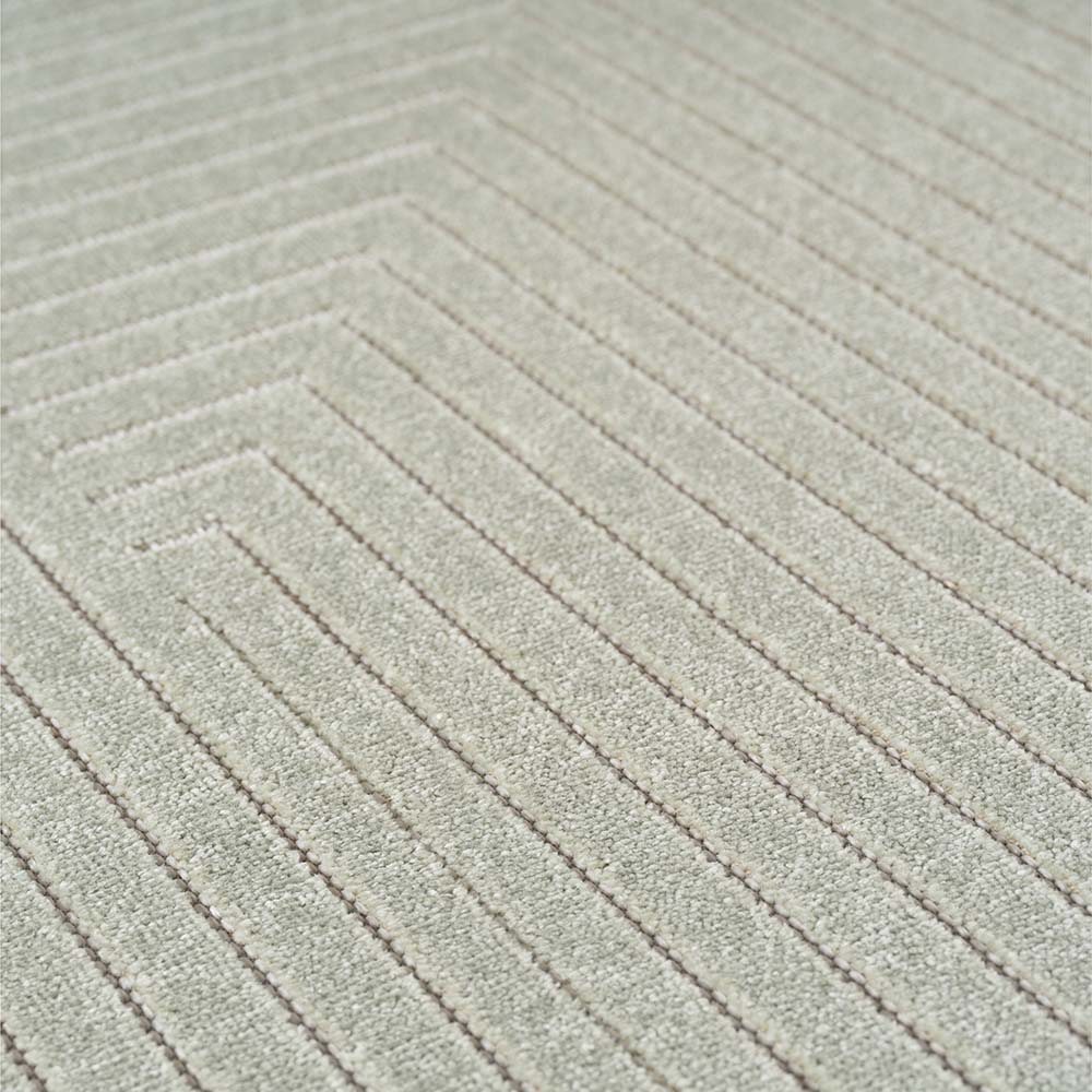Tapis poils courts à relief NOLAN Vert
