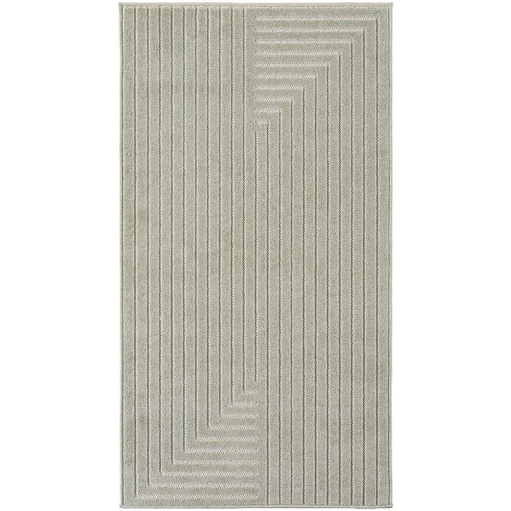Tapis poils courts à relief NOLAN Vert