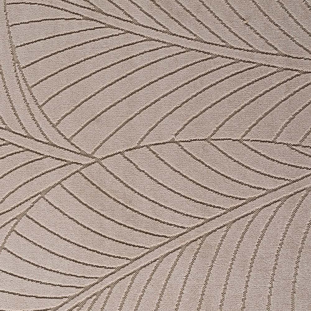 Tapis poils courts à relief Flowers Beige