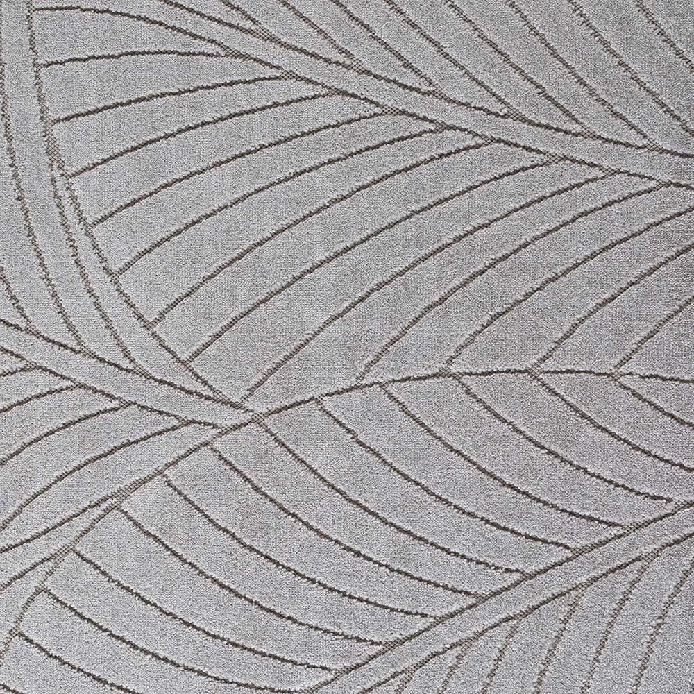 Tapis poils courts à relief Flowers Gris