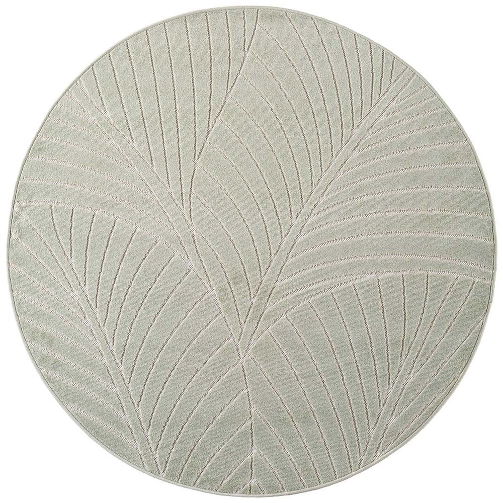 Tapis poils courts à relief Flowers Vert