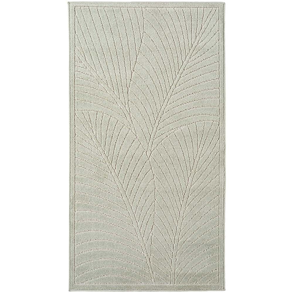 Tapis poils courts à relief Flowers Vert