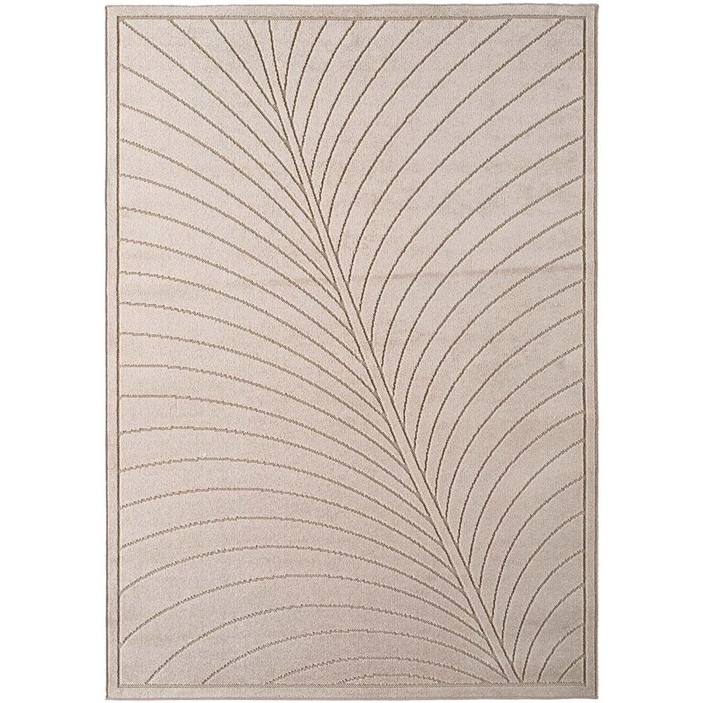 Tapis poils courts à relief FLORA Beige