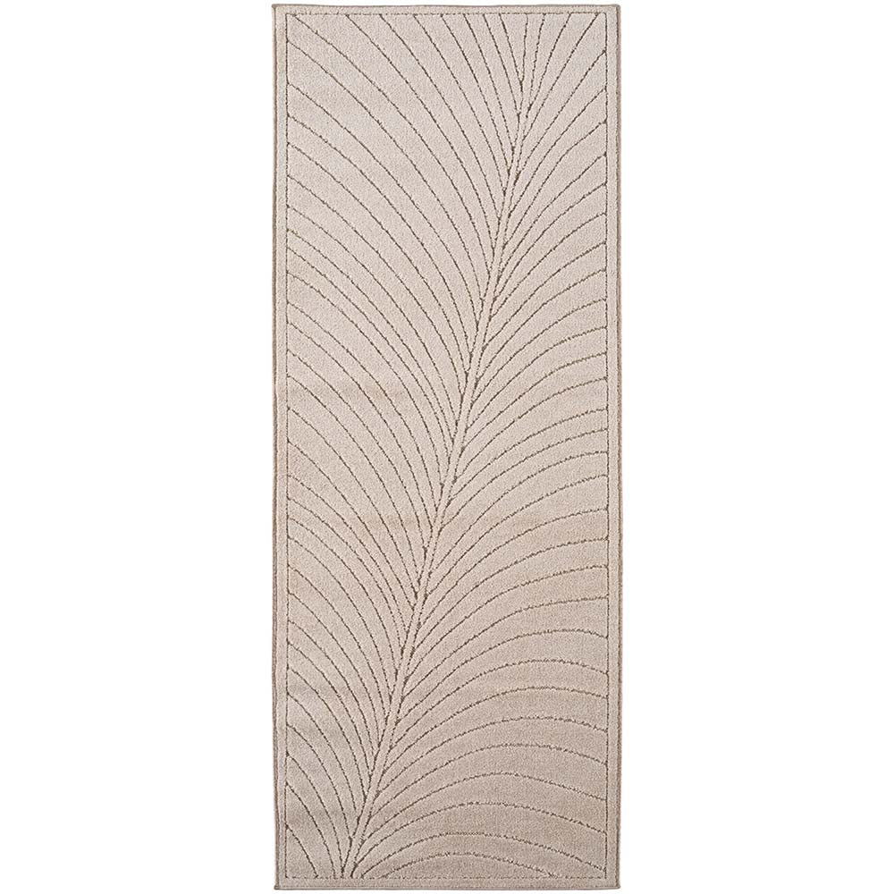 Tapis poils courts à relief FLORA Beige