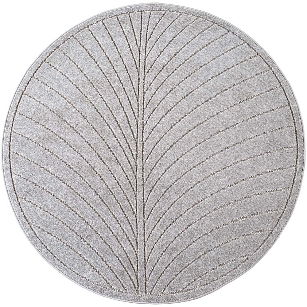 Tapis poils courts à relief FLORA Gris